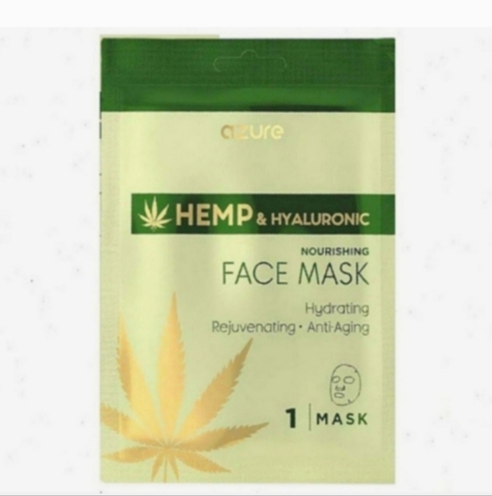 AZURE H*mp & Hyaluronic Acid Facial Sheet Mask - Anti Aging Mask